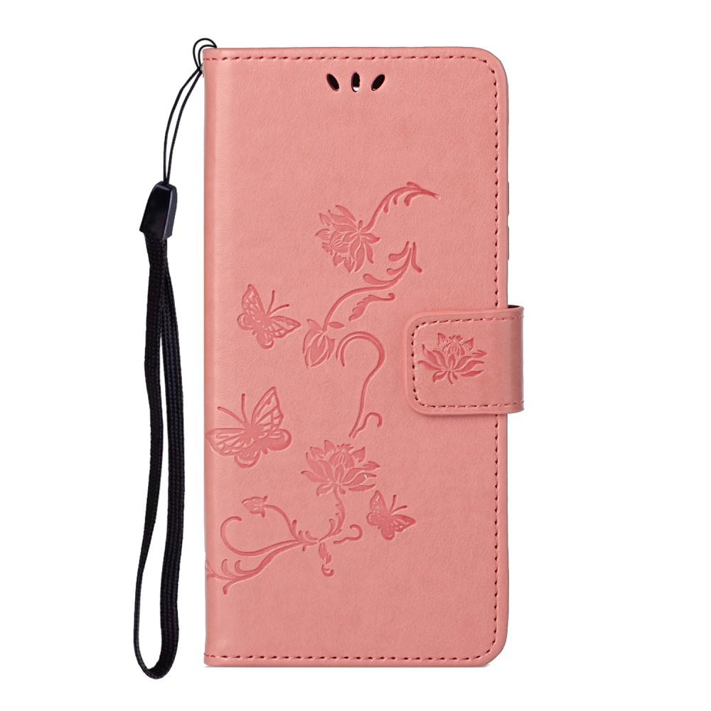 Samsung Galaxy S21 FE Handyhülle mit Schmetterlingsmuster, Rosa