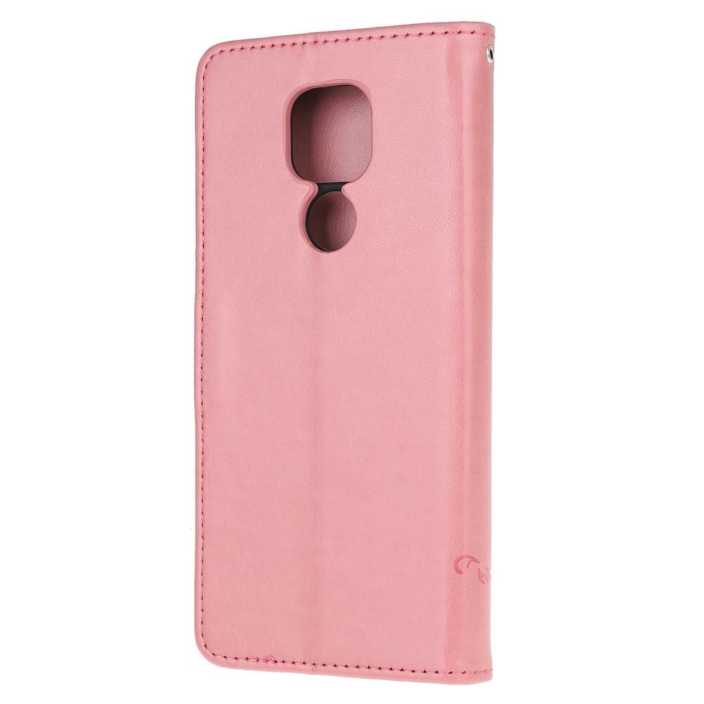 Motorola Moto G9 Play/E7 Plus Handytasche Schmetterling Rosa