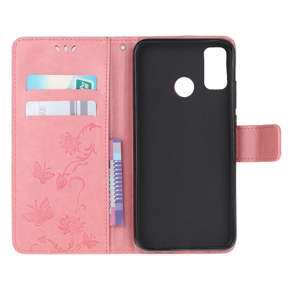 Motorola Moto G50 Handyhülle mit Schmetterlingsmuster, Rosa
