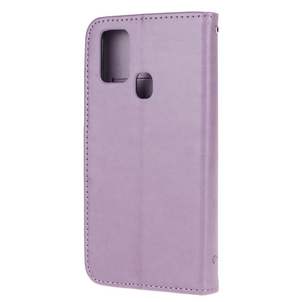  OnePlus Nord N100 Handyhülle mit Schmetterlingsmuster, Lila