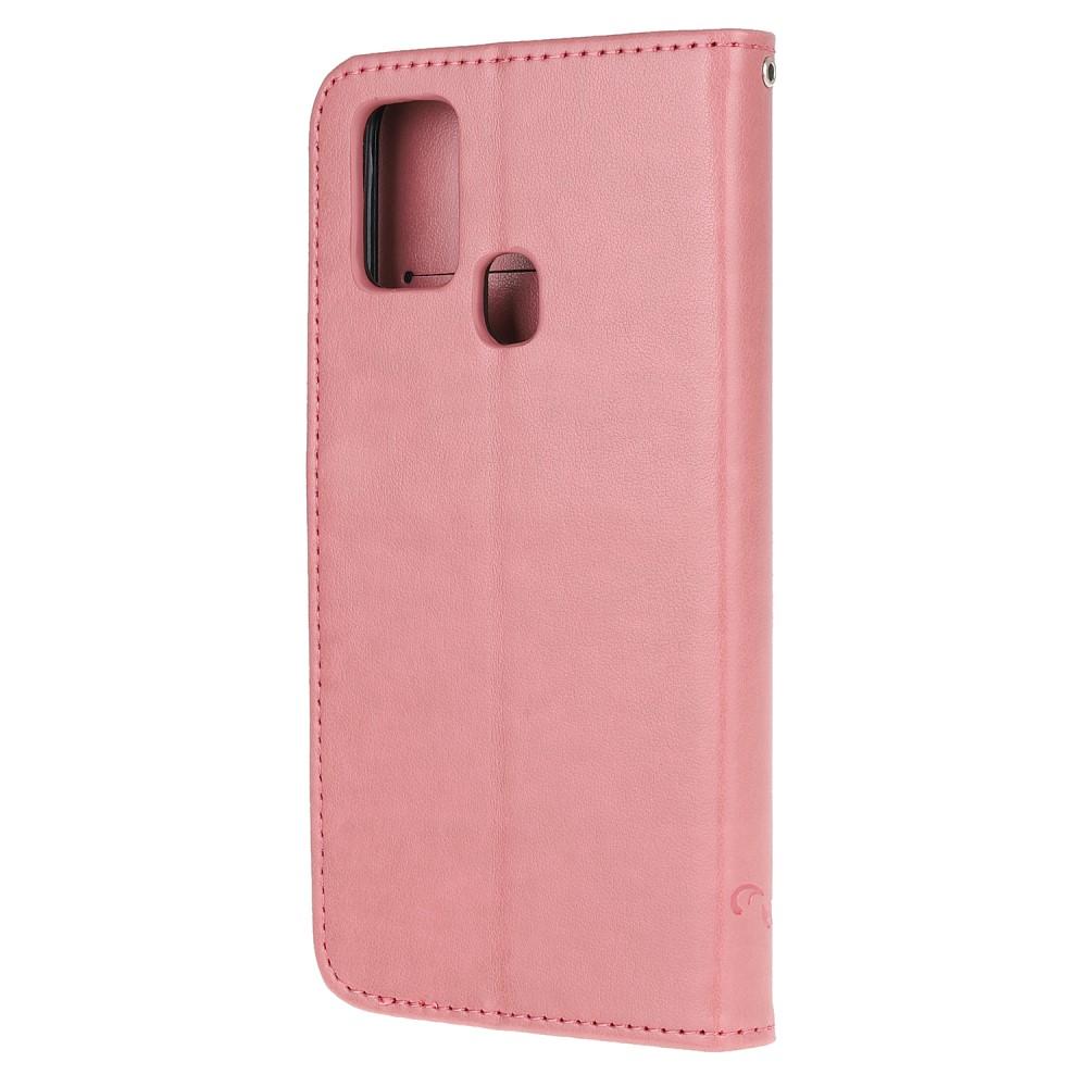  OnePlus Nord N100 Handyhülle mit Schmetterlingsmuster, Rosa