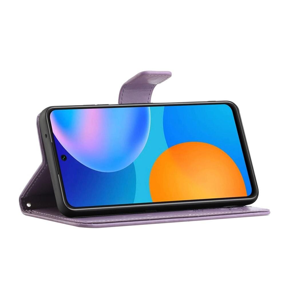 Xiaomi Redmi Note 10 Pro Handytasche Schmetterling Lila