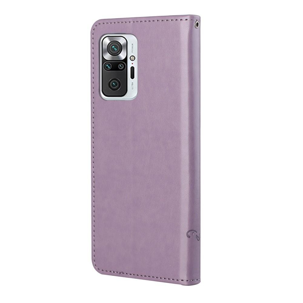 Xiaomi Redmi Note 10 Pro Handytasche Schmetterling Lila