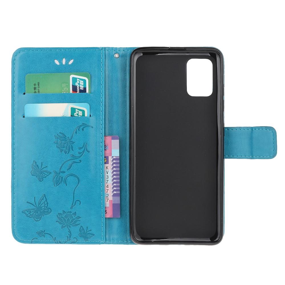 Samsung Galaxy A32 5G Handyhülle mit Schmetterlingsmuster, Blau