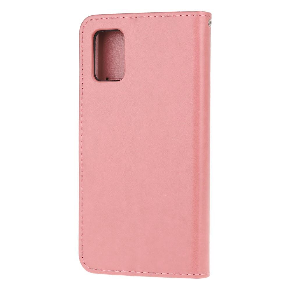 Samsung Galaxy A32 5G Handyhülle mit Schmetterlingsmuster, Rosa