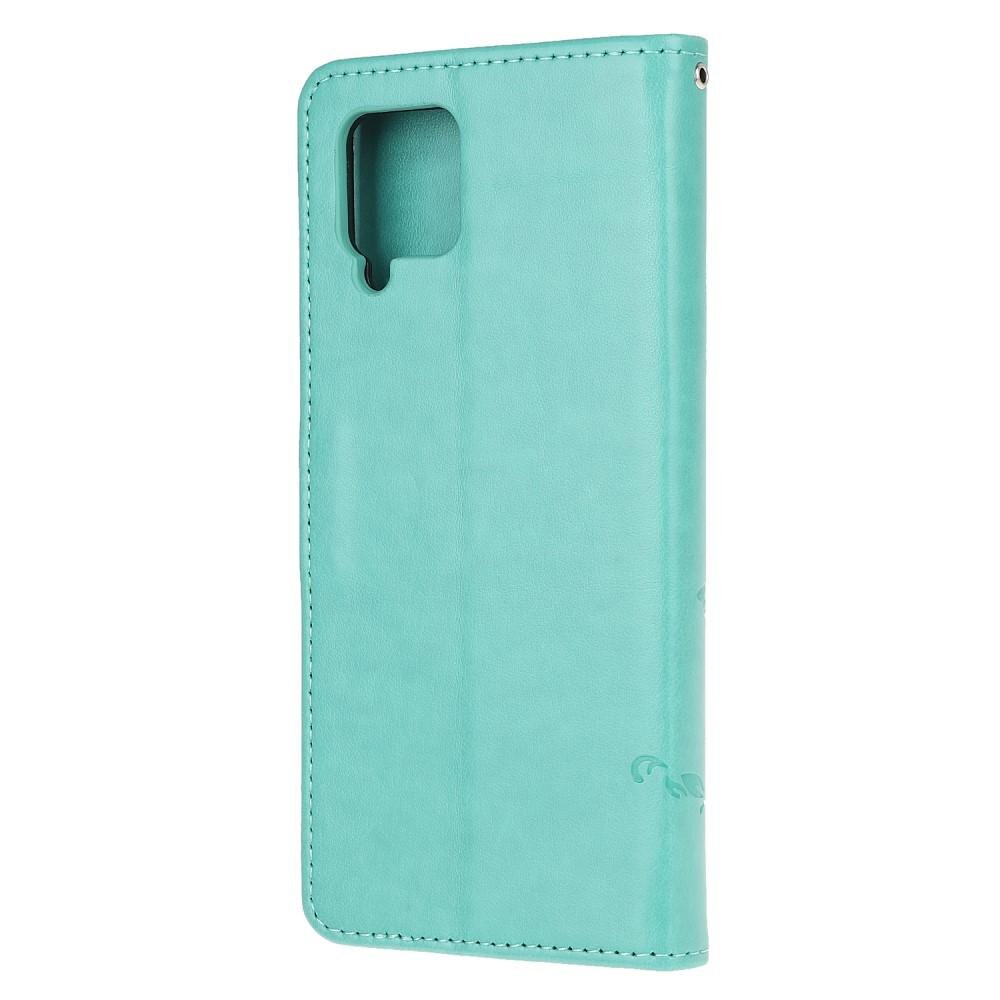 Samsung Galaxy A42 Handytasche Schmetterling Grün