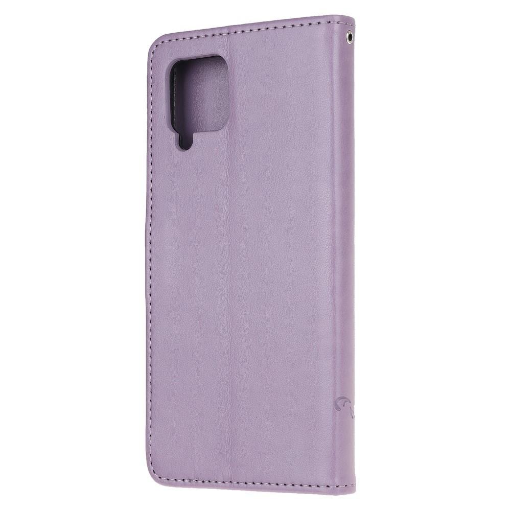 Samsung Galaxy A42 Handyhülle mit Schmetterlingsmuster, Lila