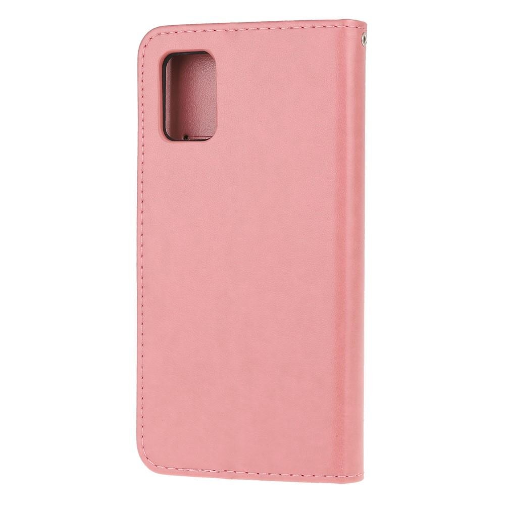Samsung Galaxy A72 5G Handyhülle mit Schmetterlingsmuster, Rosa