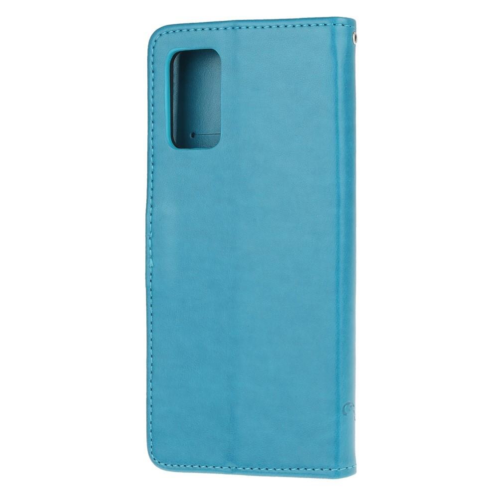 Samsung Galaxy S20 FE Handyhülle mit Schmetterlingsmuster, Blau
