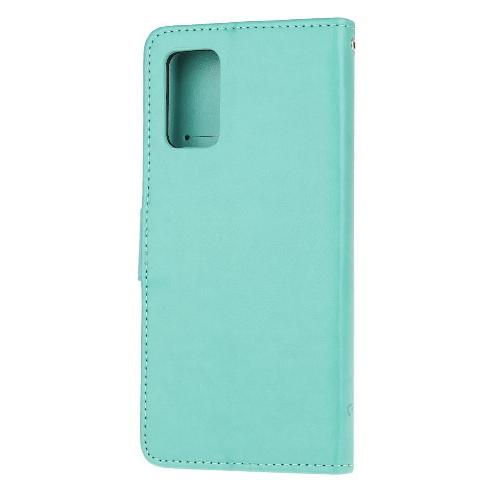 Samsung Galaxy S20 FE Handyhülle mit Schmetterlingsmuster, Grün