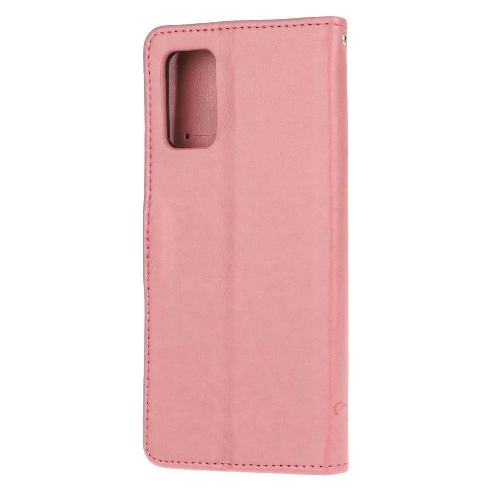 Samsung Galaxy S20 FE Handyhülle mit Schmetterlingsmuster, rosa