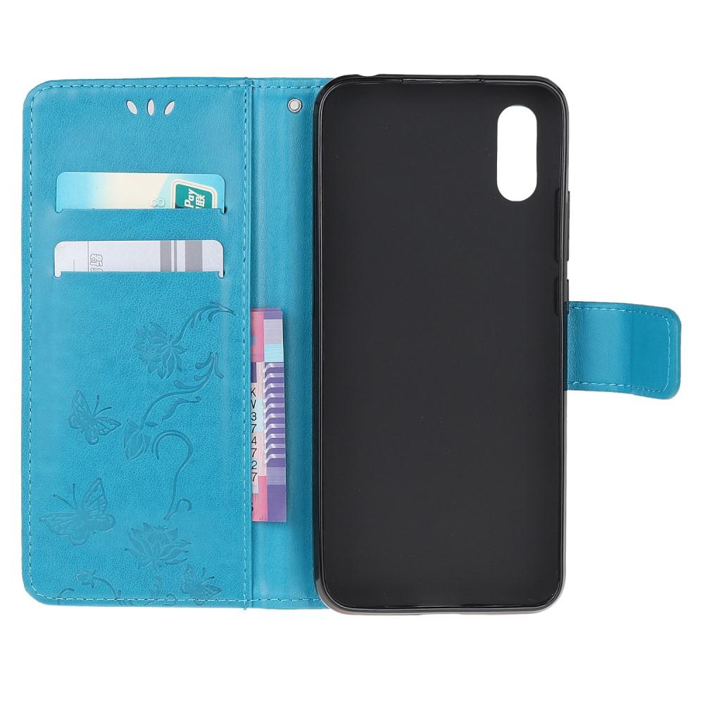 Samsung Galaxy Xcover 5 Handyhülle mit Schmetterlingsmuster, Blau