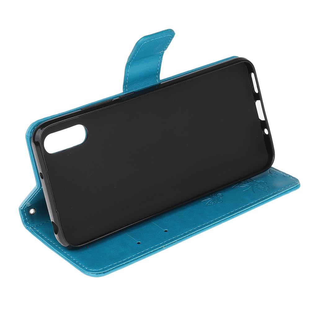 Samsung Galaxy Xcover 5 Handyhülle mit Schmetterlingsmuster, Blau