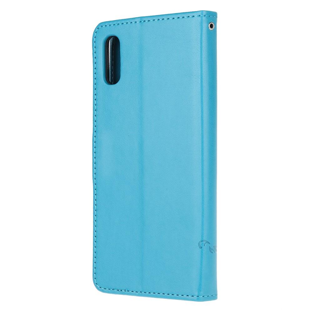 Samsung Galaxy Xcover 5 Handyhülle mit Schmetterlingsmuster, blau