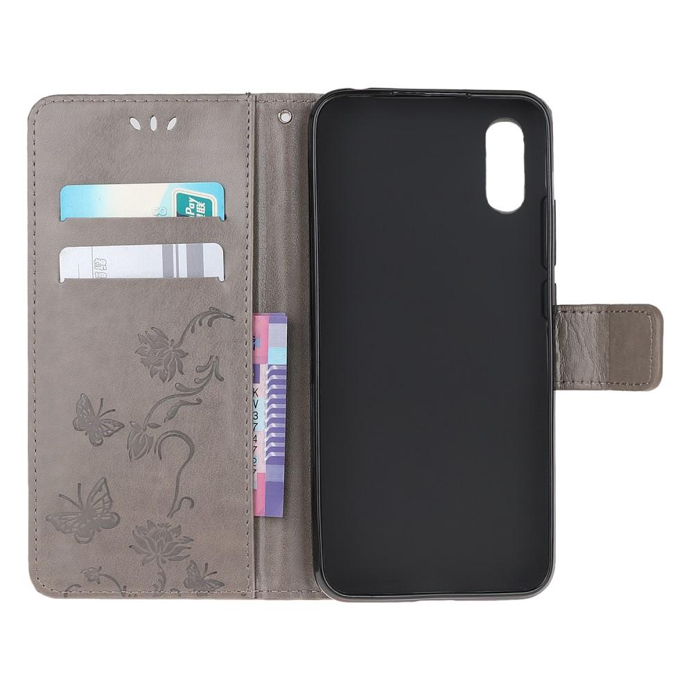 Samsung Galaxy Xcover 5 Handyhülle mit Schmetterlingsmuster, Grau