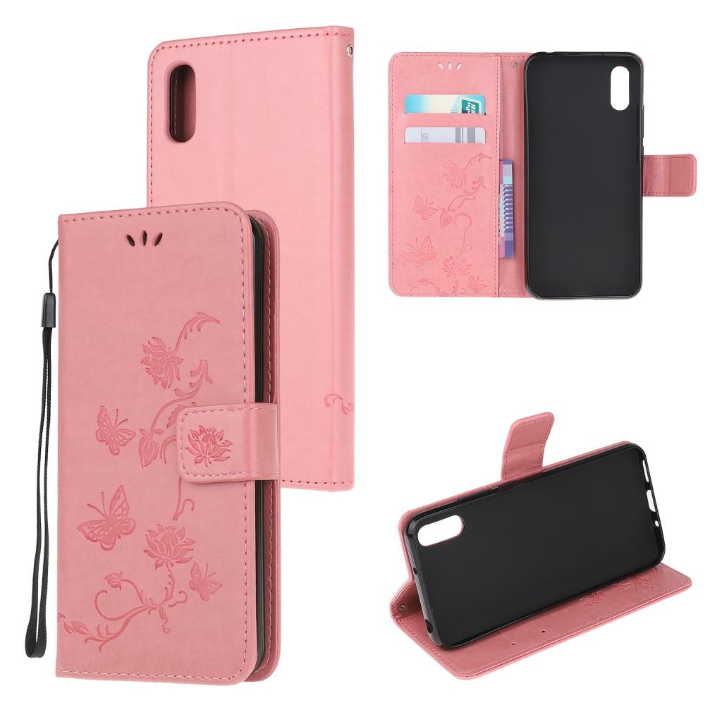Samsung Galaxy Xcover 5 Handyhülle mit Schmetterlingsmuster, rosa