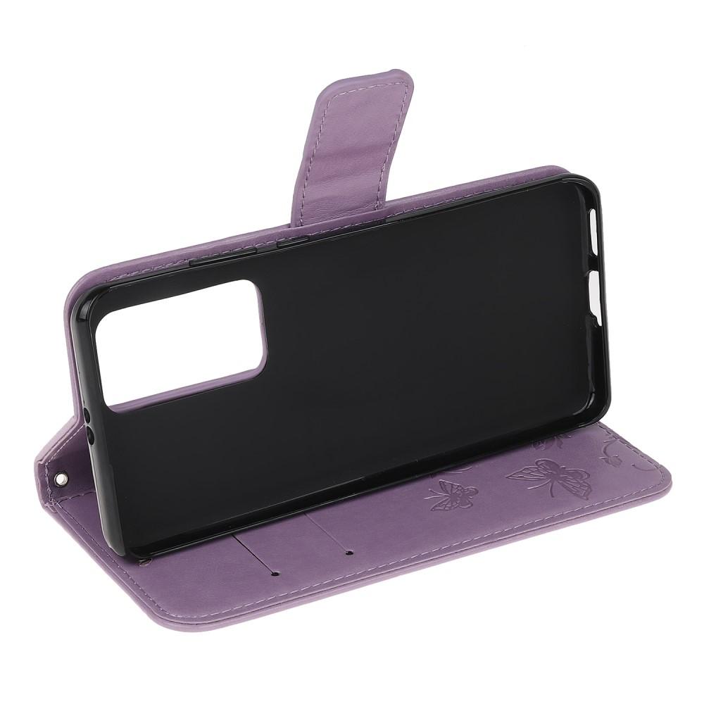 Xiaomi Mi 10T/10T Pro Handyhülle mit Schmetterlingsmuster, Lila