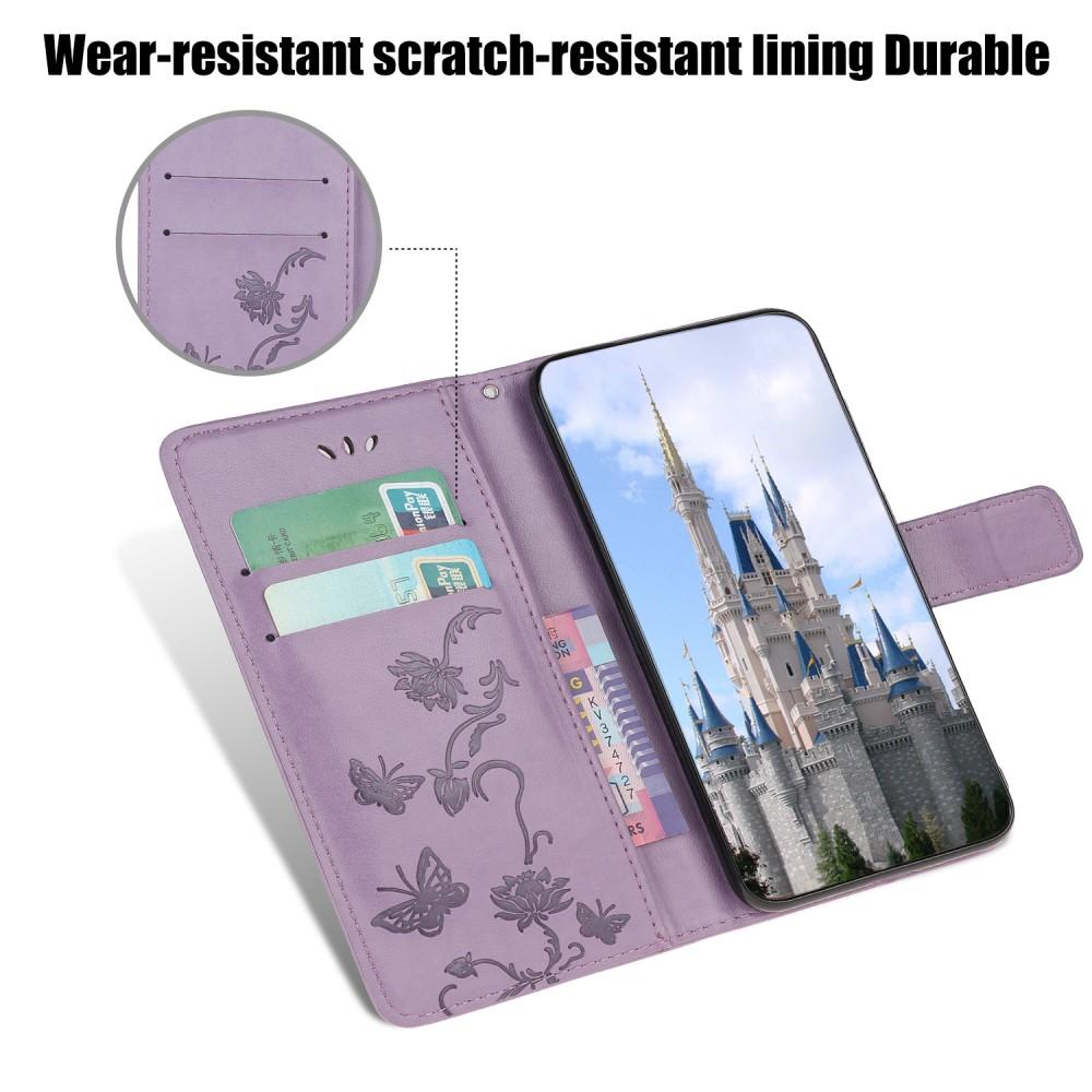 Xiaomi Mi 10T/10T Pro Handyhülle mit Schmetterlingsmuster, Lila