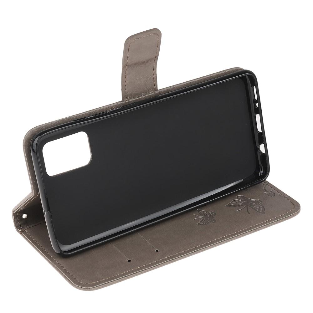 Xiaomi Mi 11i Handyhülle mit Schmetterlingsmuster, Grau