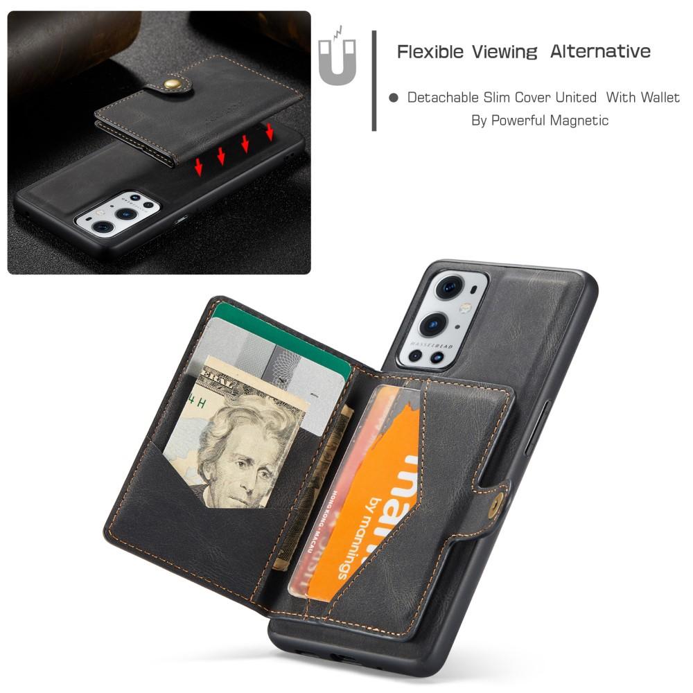 OnePlus 9 Pro Magnetic Wallet Card Case Black