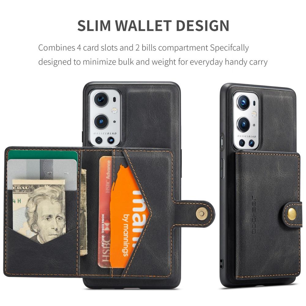 OnePlus 9 Pro Magnetic Wallet Card Case Black