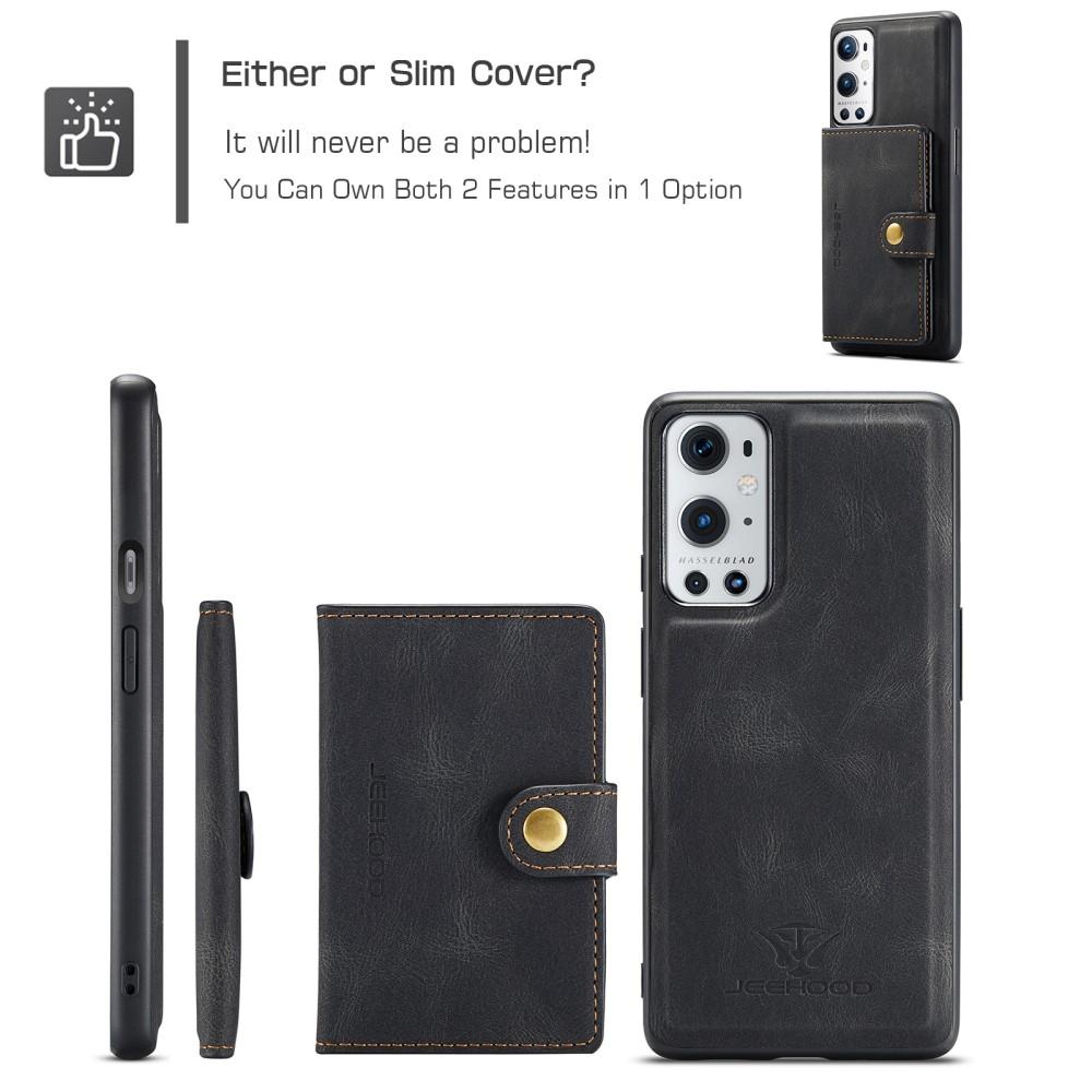 OnePlus 9 Pro Magnetic Wallet Card Case Black