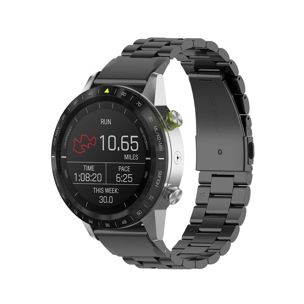 Garmin Fenix 7X Armband aus Stahl schwarz