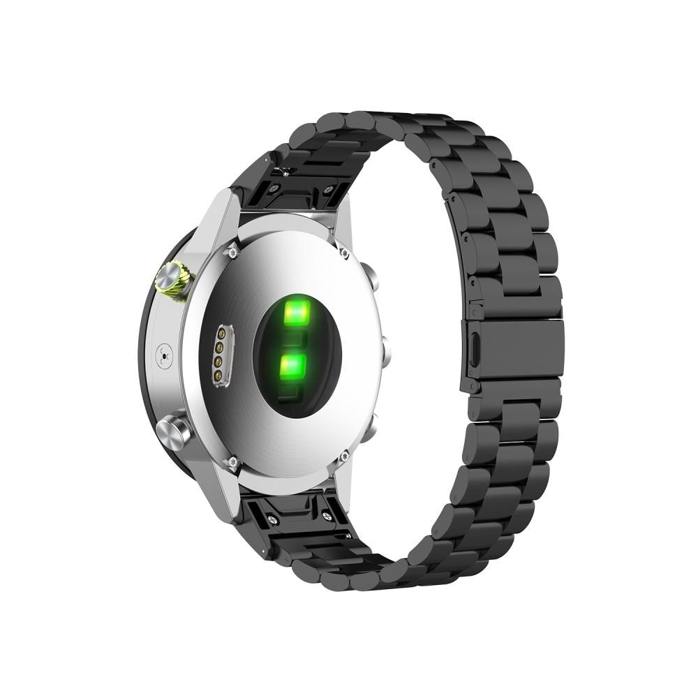 Garmin Fenix 6X Armband aus Stahl schwarz