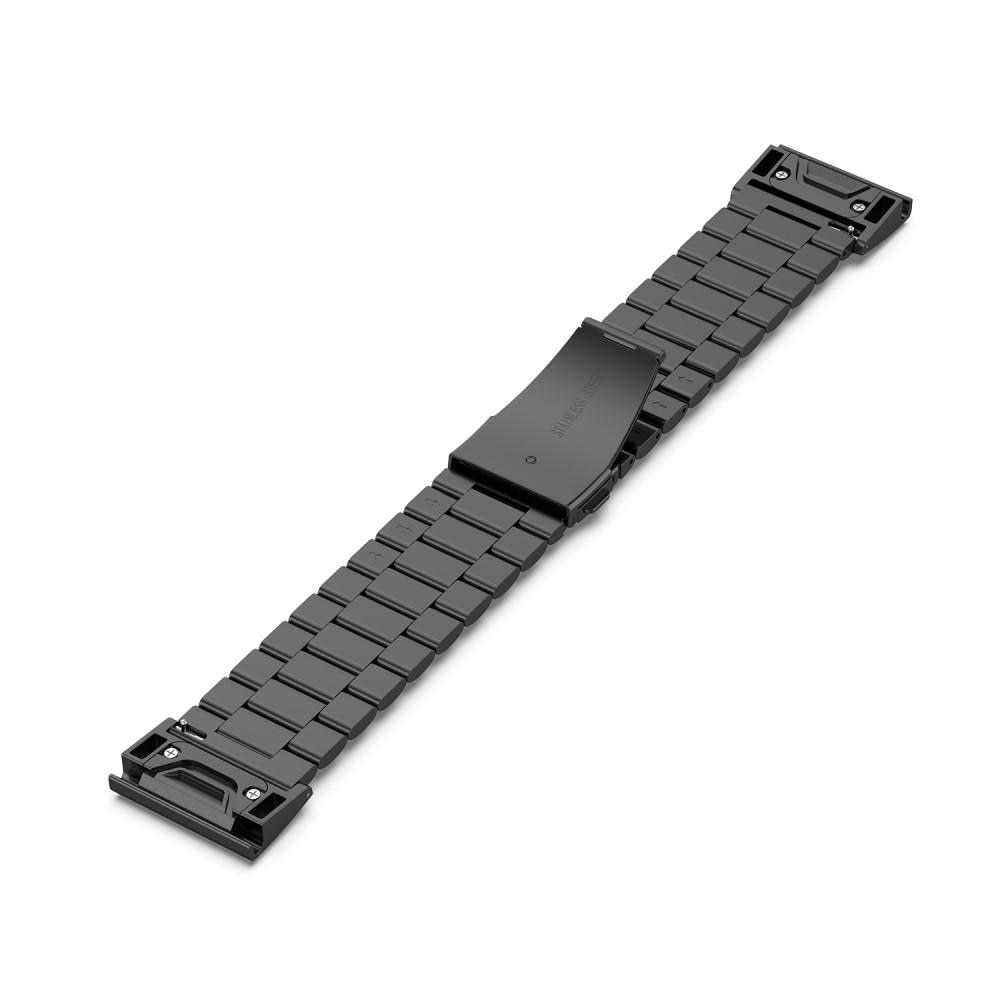 Garmin Fenix 7X Armband aus Stahl schwarz