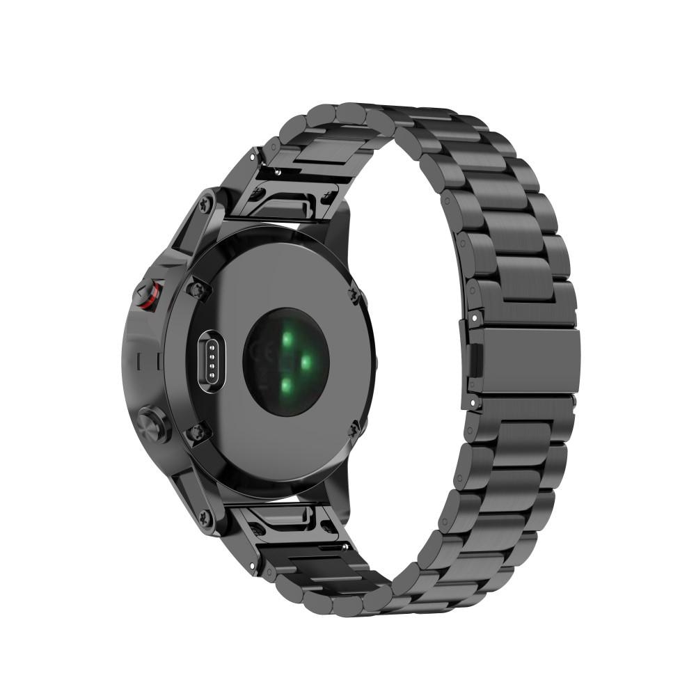 Garmin Fenix 5/5 Plus Armband aus Stahl schwarz