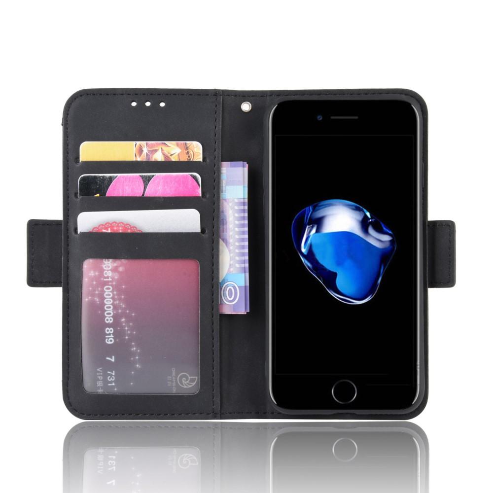 iPhone SE (2020) Multi Portemonnaie-Hülle schwarz