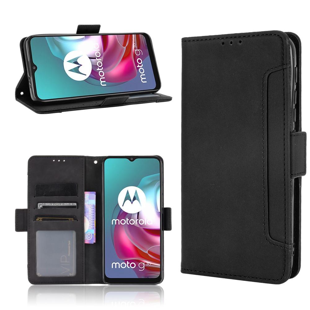 Motorola Moto G10/G20/G30 Multi Portemonnaie-Hülle Schwarz