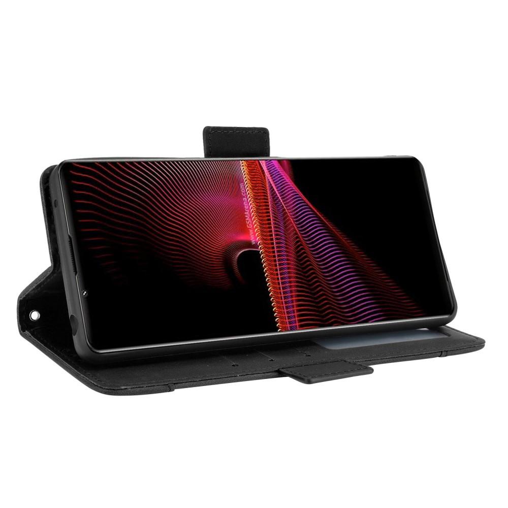 Sony Xperia 1 III Multi Portemonnaie-Hülle Schwarz