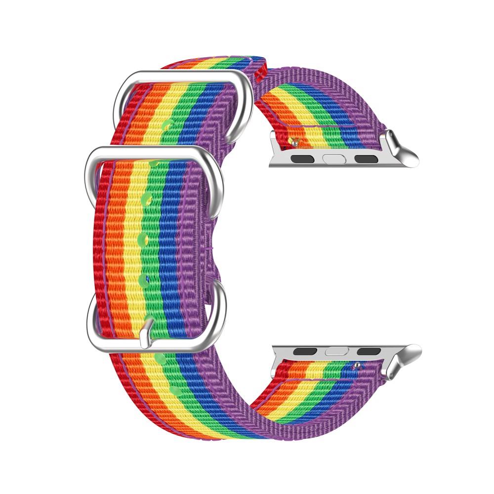 Apple Watch 42mm Nato Armband regenboge