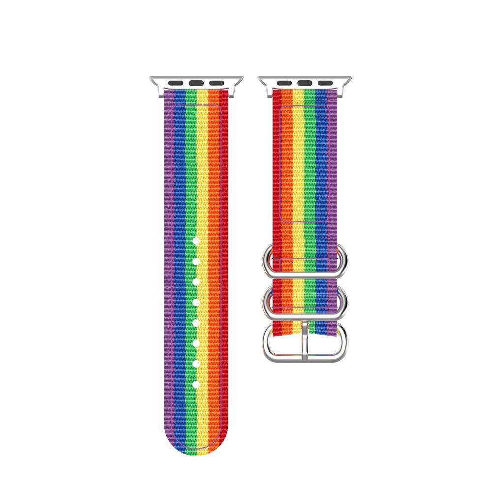 Apple Watch 42mm Nato Armband regenboge