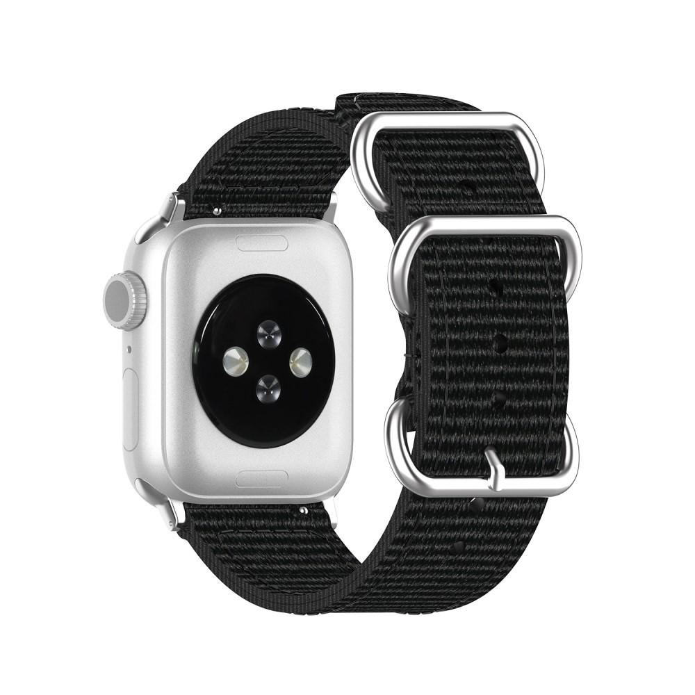 Apple Watch 41mm Series 8 Nato Armband schwarz