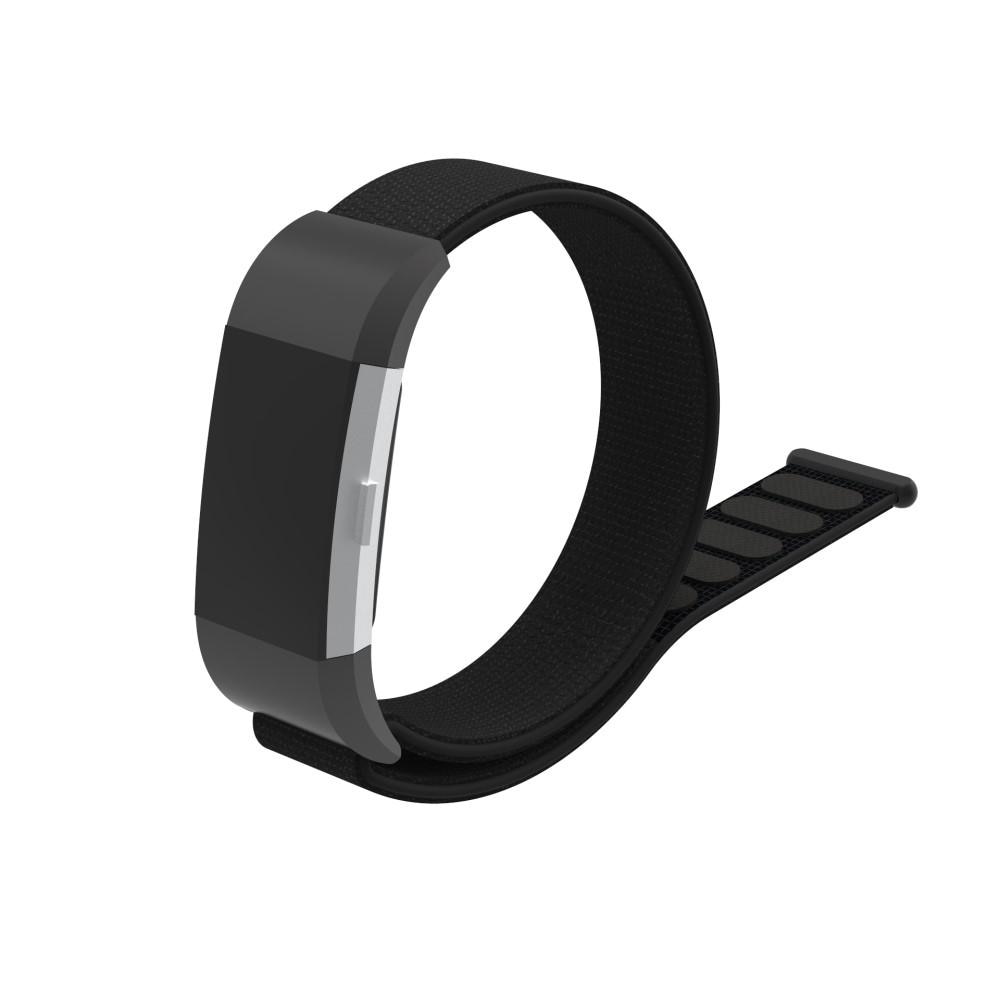 Fitbit Charge 2 Nylon-Armband Schwarz