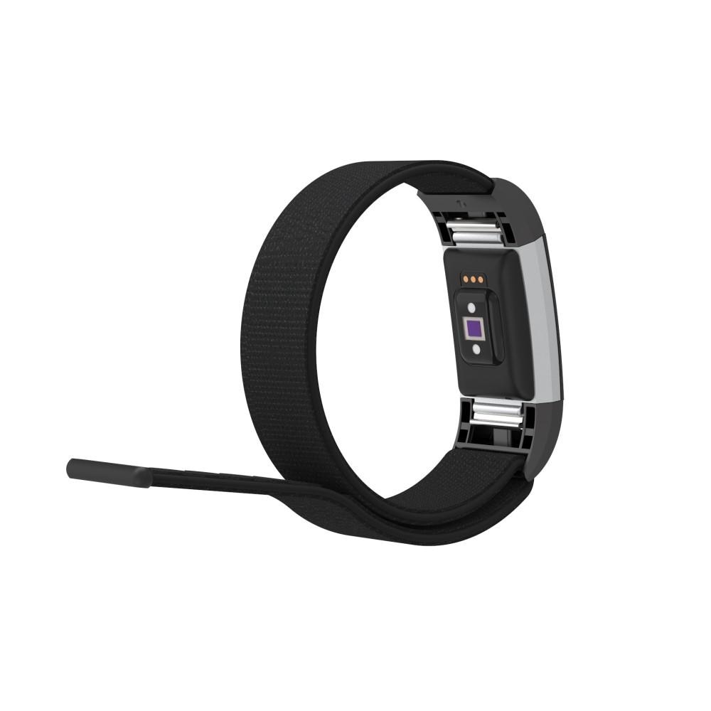 Fitbit Charge 2 Nylon-Armband Schwarz