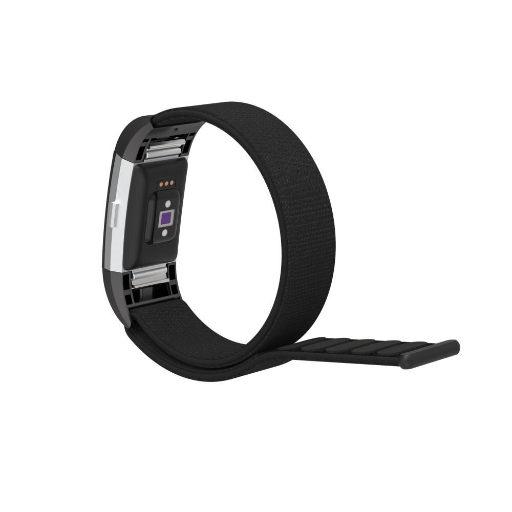 Fitbit Charge 2 Nylon-Armband Schwarz