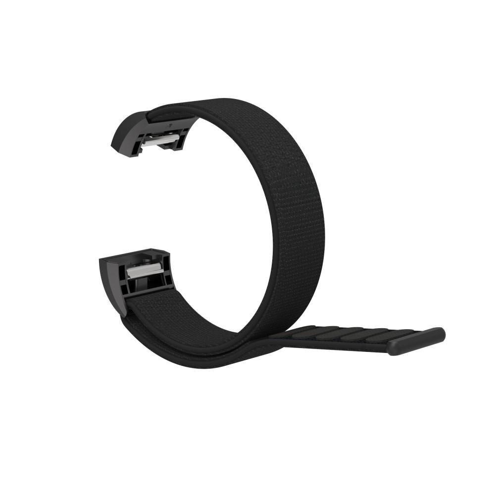 Fitbit Charge 2 Nylon-Armband Schwarz