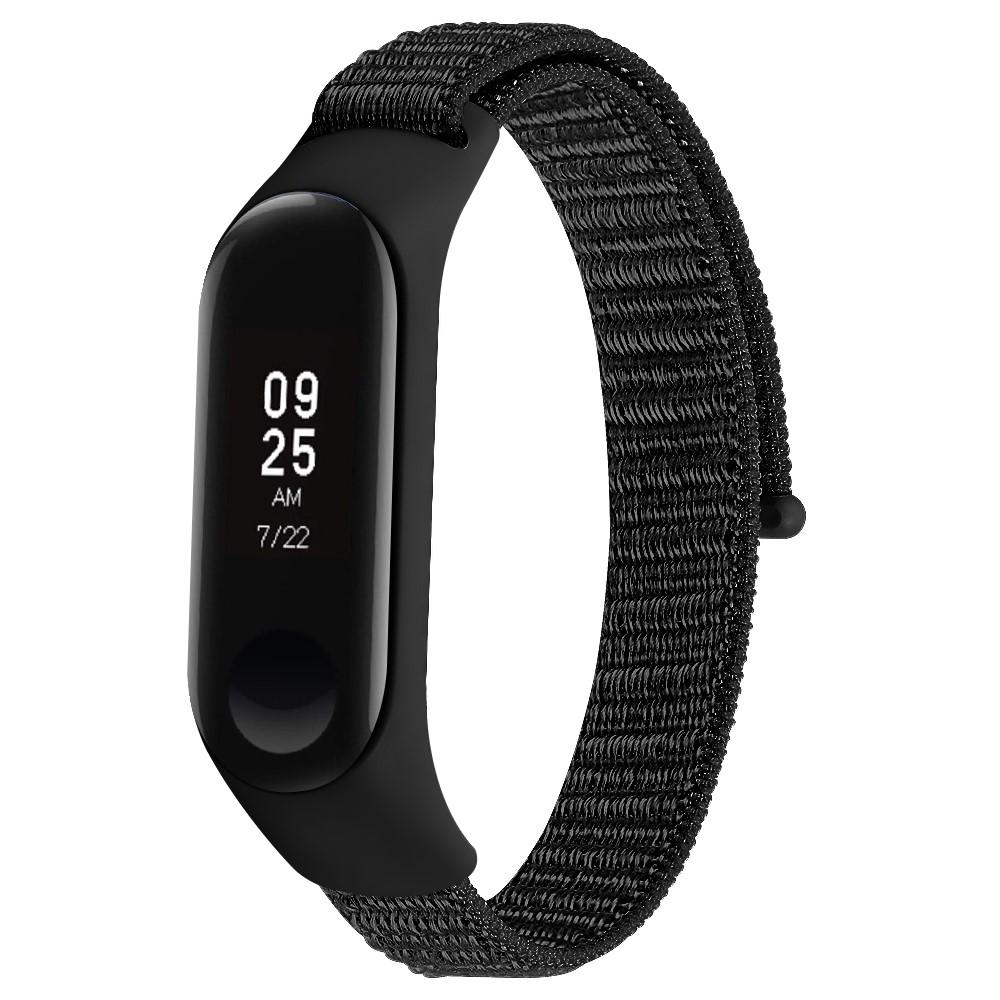 Xiaomi Mi Band 3/4 Nylon-Armband Schwarz