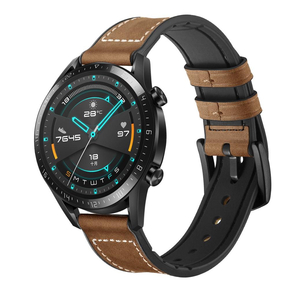 Huawei Watch GT 2 Pro/GT 2 46mm/GT 2e Premium Lederarmband Braun