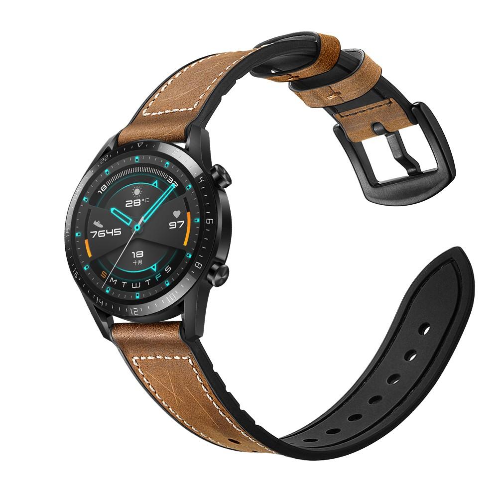 Huawei Watch GT 2 Pro/GT 2 46mm/GT 2e Premium Lederarmband Braun