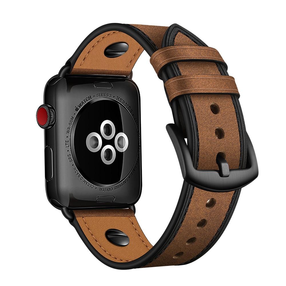 Apple Watch Ultra 49mm Premium Stud Armband braun