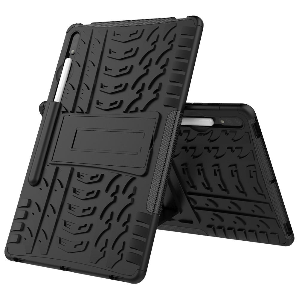 Samsung Galaxy Tab S7 Plus/S8 Plus 12.4 Rugged Case Schwarz