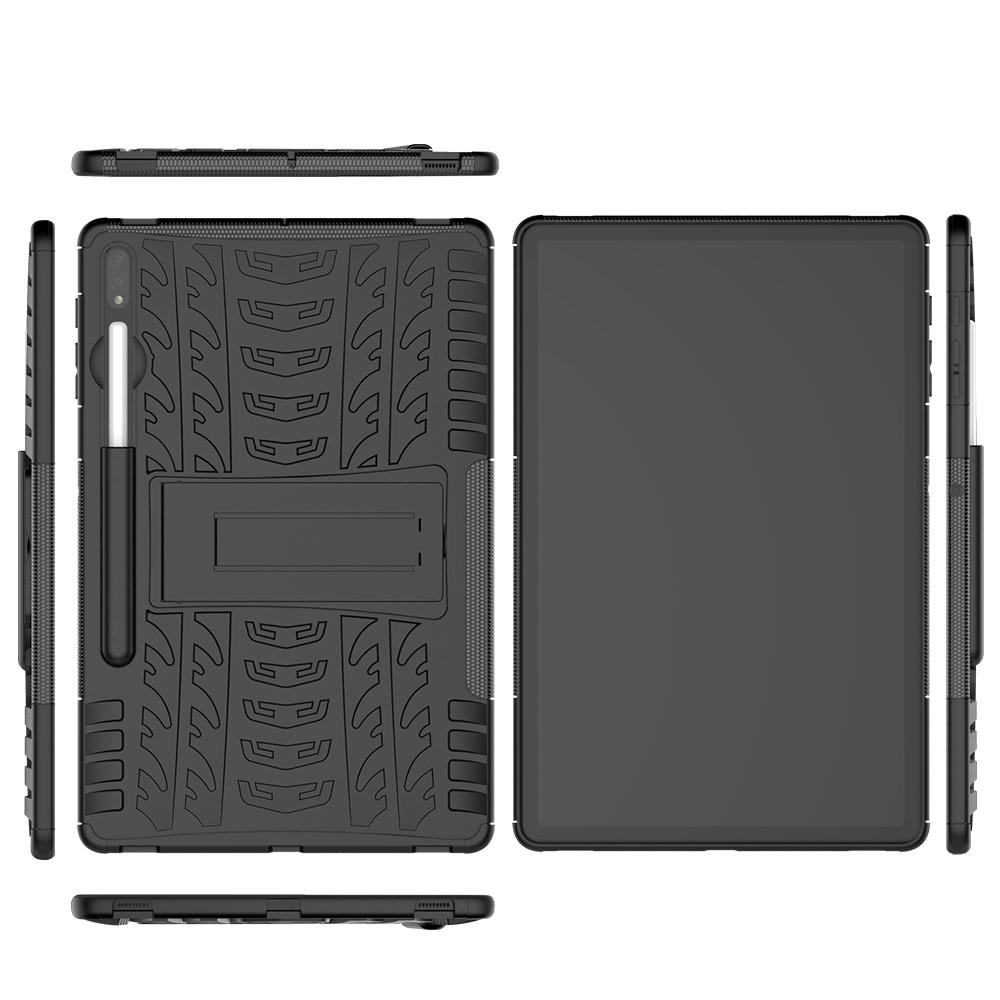 Samsung Galaxy Tab S7 Plus/S8 Plus 12.4 Rugged Case Schwarz