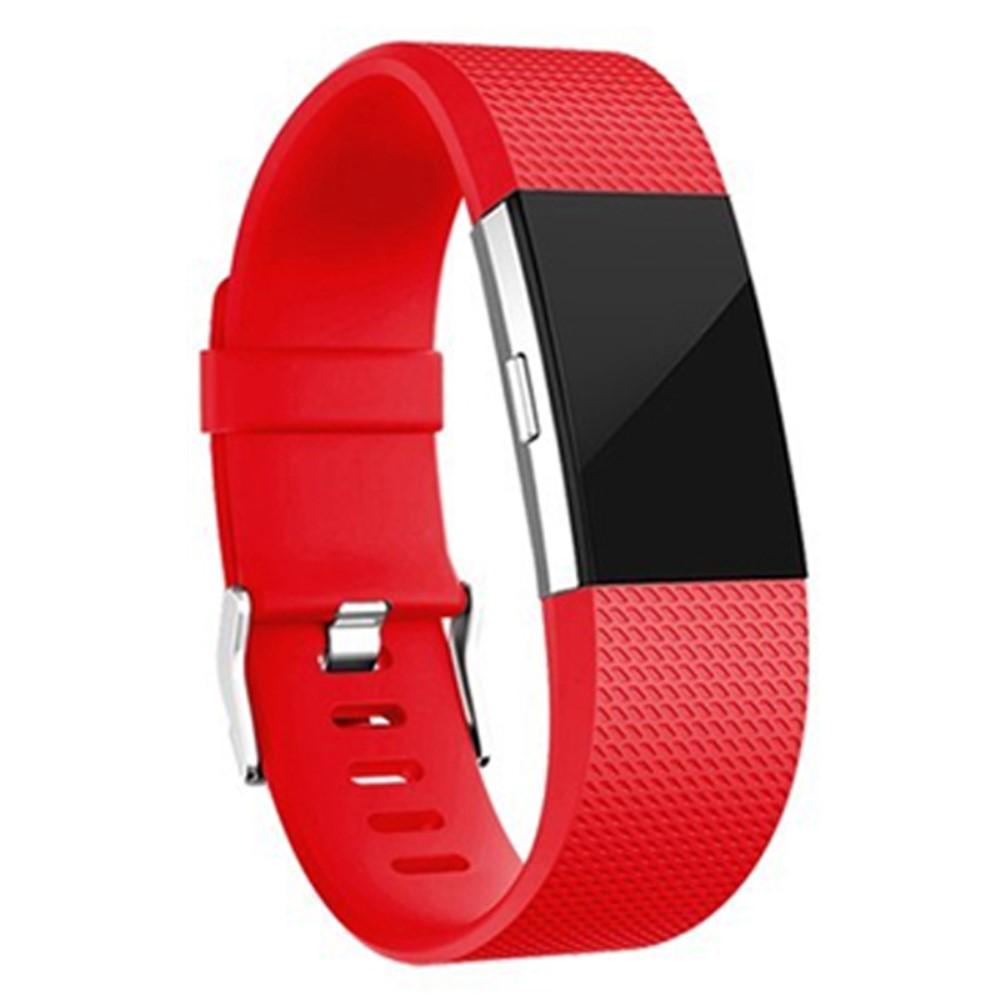 Fitbit Charge 2 Armband aus Silikon, rot