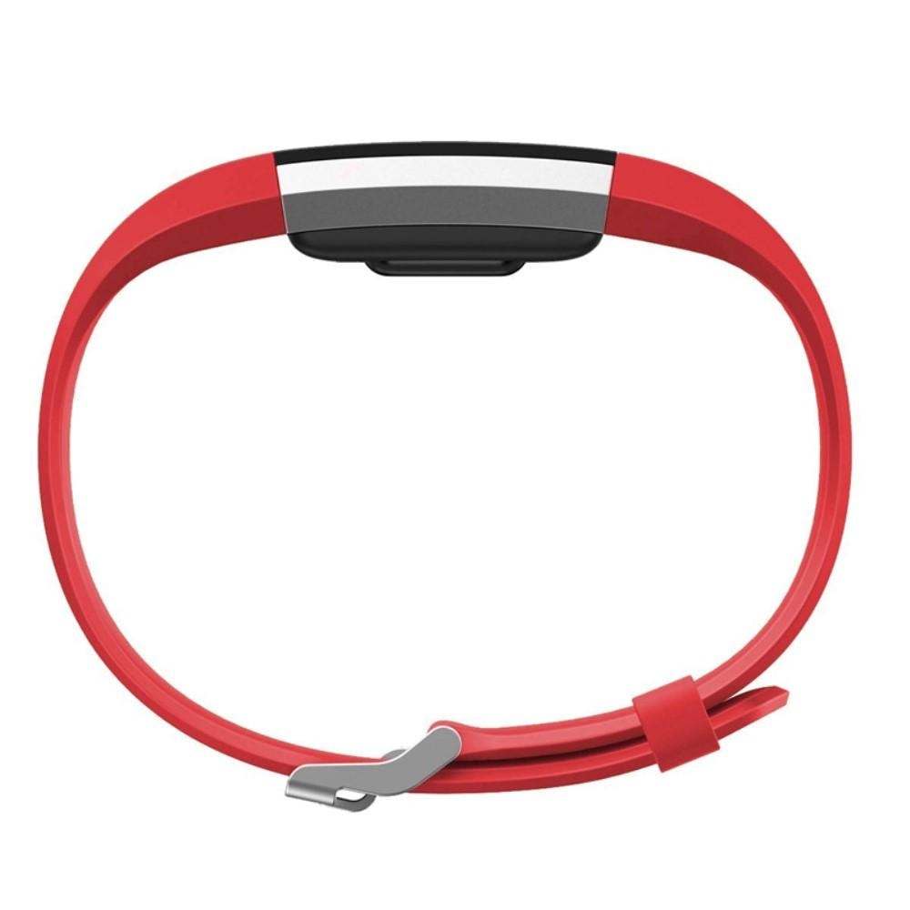 Fitbit Charge 2 Armband aus Silikon, rot