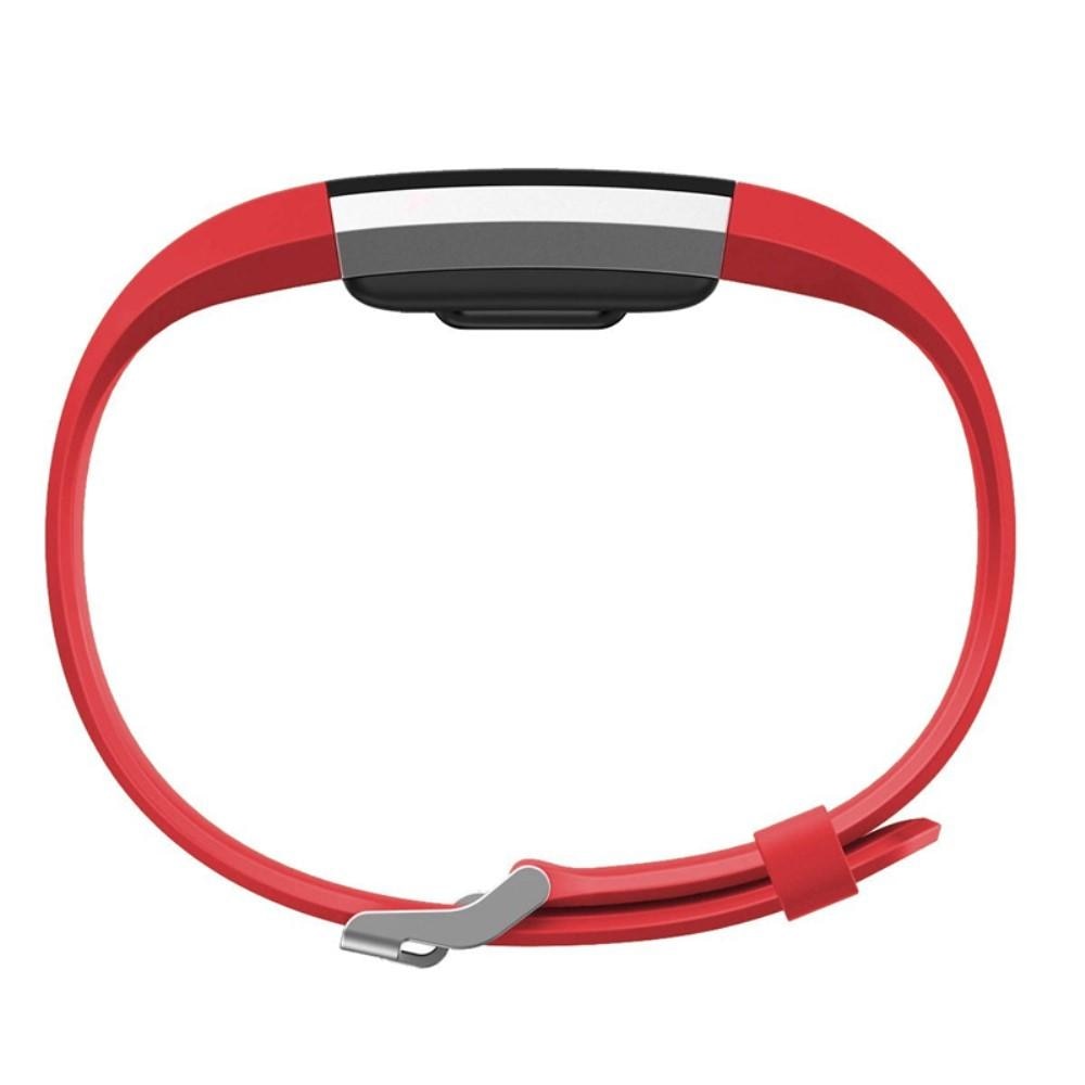 Fitbit Charge 2 Armband aus Silikon Rot