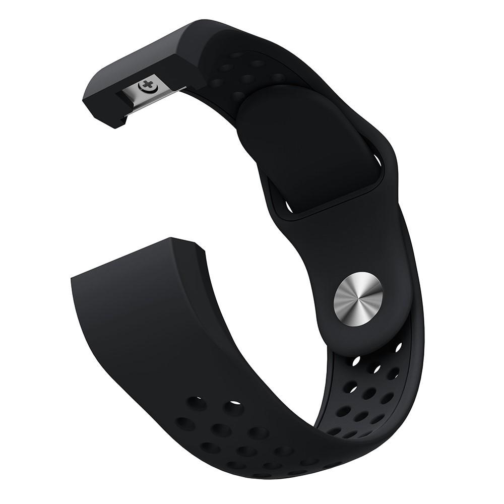 Fitbit Charge 2 Sport Armband aus Silikon Schwarz